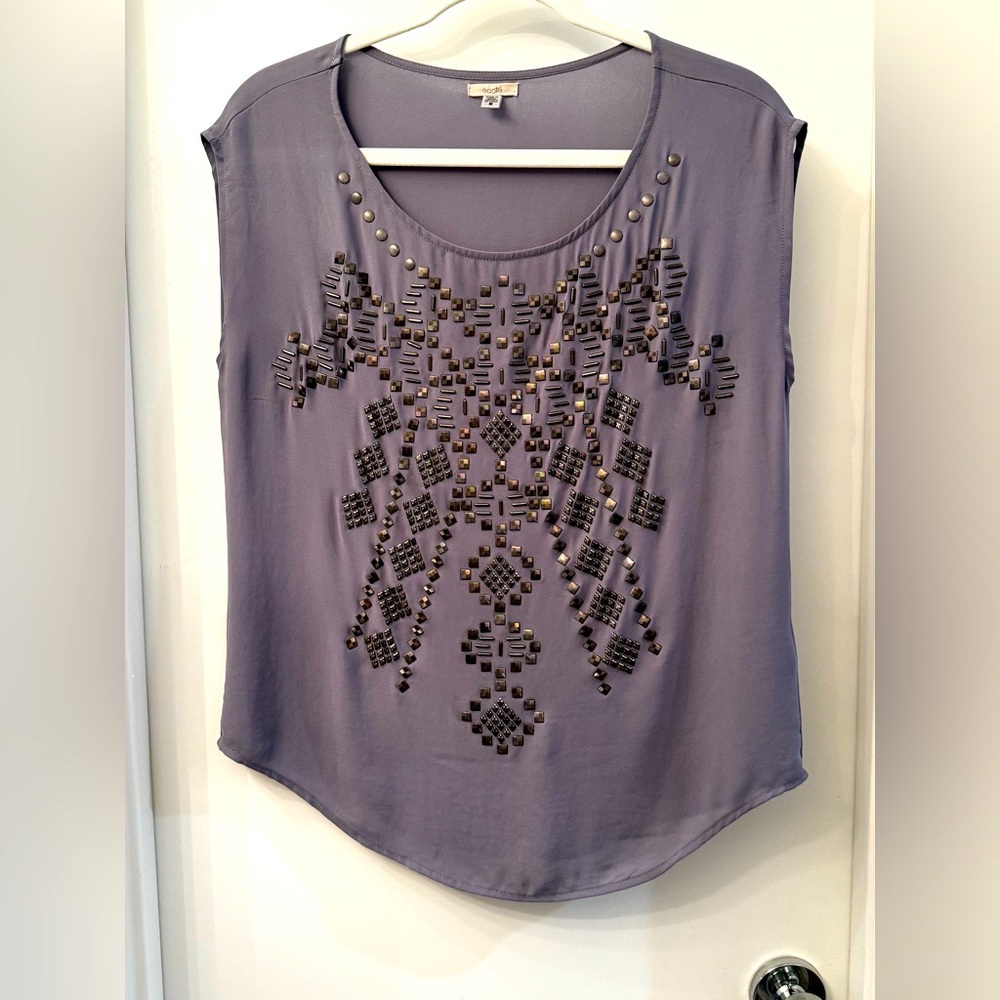 Ecote Rhinestone Blouse